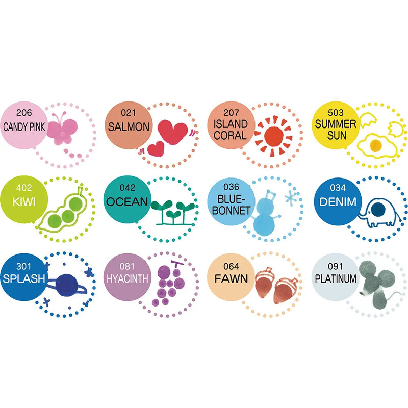 1 buc Japonia Zig KURETAKE CLEAN COLOR DOT TC-6100 Marker de culoare metalic cu două capetele stilou acuarelă pictat perie de artă ștampilă rotundă