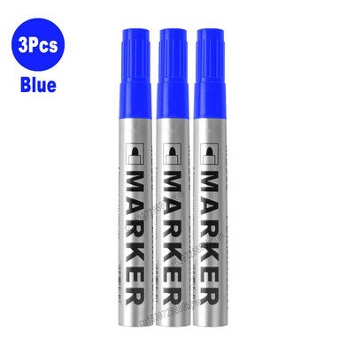 3/6/12 tk komplekt veekindel püsivärvi marker pliiats 2mm ots must sinine punane õline tint kiiresti kuivav mitmeotstarbeline kunsti joonistus grafiti