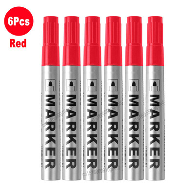 3/6/12 tk komplekt veekindel püsivärvi marker pliiats 2mm ots must sinine punane õline tint kiiresti kuivav mitmeotstarbeline kunsti joonistus grafiti