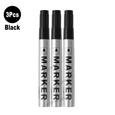 3/6/12 tk komplekt veekindel püsivärvi marker pliiats 2mm ots must sinine punane õline tint kiiresti kuivav mitmeotstarbeline kunsti joonistus grafiti