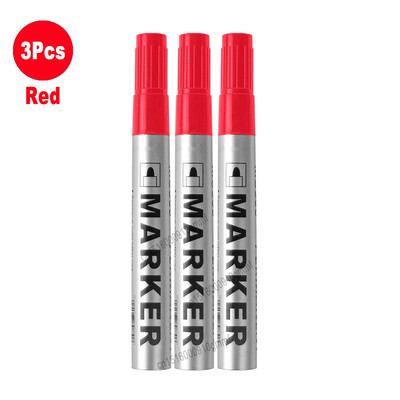 3/6/12 tk komplekt veekindel püsivärvi marker pliiats 2mm ots must sinine punane õline tint kiiresti kuivav mitmeotstarbeline kunsti joonistus grafiti