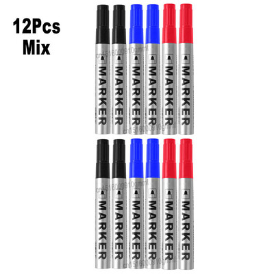 3/6/12 tk komplekt veekindel püsivärvi marker pliiats 2mm ots must sinine punane õline tint kiiresti kuivav mitmeotstarbeline kunsti joonistus grafiti