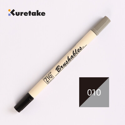Kuretake 7700 ZIG Deep Shallow Dual Soft Tips Kahevärviline gradient akvarellpintsli marker pliiats Veekindel Brushables värvipintsel