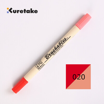 Kuretake 7700 ZIG Deep Shallow Dual Soft Tips Kahevärviline gradient akvarellpintsli marker pliiats Veekindel Brushables värvipintsel