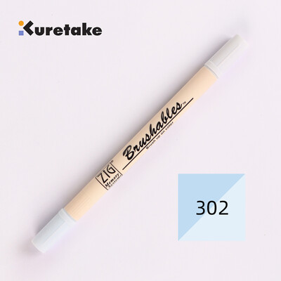 Kuretake 7700 ZIG Deep Shallow Dual Soft Tips Kahevärviline gradient akvarellpintsli marker pliiats Veekindel Brushables värvipintsel