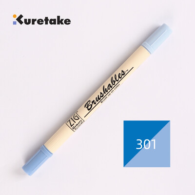 Kuretake 7700 ZIG Deep Shallow Dual Soft Tips Kahevärviline gradient akvarellpintsli marker pliiats Veekindel Brushables värvipintsel