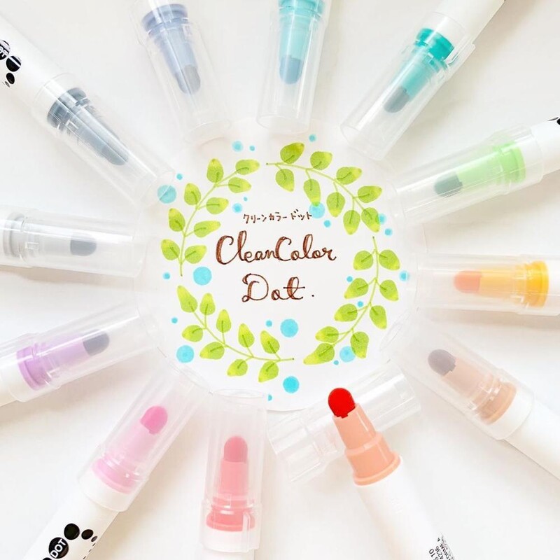 1 kom/Japan Kuretake Zig okrugla točkasta vodena olovka s dvostrukom glavom Dnevnik olovka Kawaii marker olovka pribor za umjetnost