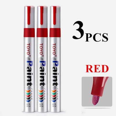 Marcator pentru vopsea TOYO Anvelopa auto Anvelopa Bandă de rulare CD Metal Marker pentru vopsea rezistent la apă Pen alb Marker pentru sticlă Caneta Branca