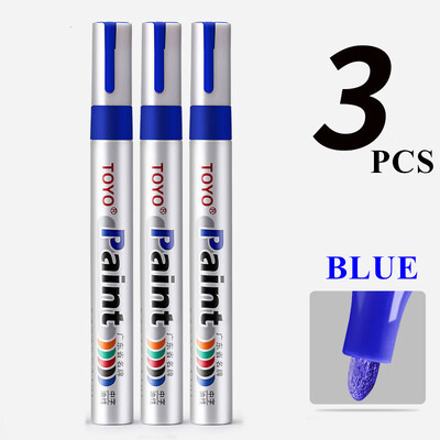 Marcator pentru vopsea TOYO Anvelopa auto Anvelopa Bandă de rulare CD Metal Marker pentru vopsea rezistent la apă Pen alb Marker pentru sticlă Caneta Branca