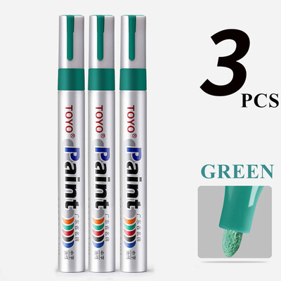 Marcator pentru vopsea TOYO Anvelopa auto Anvelopa Bandă de rulare CD Metal Marker pentru vopsea rezistent la apă Pen alb Marker pentru sticlă Caneta Branca