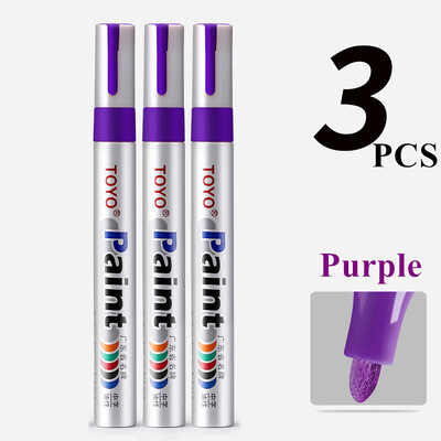 Marcator pentru vopsea TOYO Anvelopa auto Anvelopa Bandă de rulare CD Metal Marker pentru vopsea rezistent la apă Pen alb Marker pentru sticlă Caneta Branca