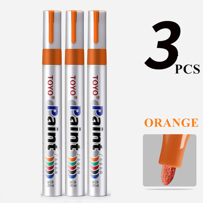 Marcator pentru vopsea TOYO Anvelopa auto Anvelopa Bandă de rulare CD Metal Marker pentru vopsea rezistent la apă Pen alb Marker pentru sticlă Caneta Branca