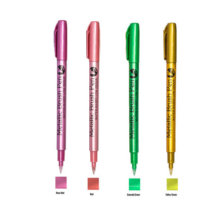 Μεταλλικοί μαρκαδόροι μαρκαδόροι Χρώμα Ασημί Χρυσό στυλό για μαύρο χαρτί, γυαλί, ροκ ζωγραφική, άλμπουμ DIY λευκώματος