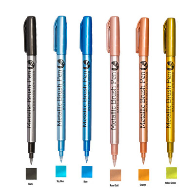 Μεταλλικοί μαρκαδόροι μαρκαδόροι Χρώμα Ασημί Χρυσό στυλό για μαύρο χαρτί, γυαλί, ροκ ζωγραφική, άλμπουμ DIY λευκώματος