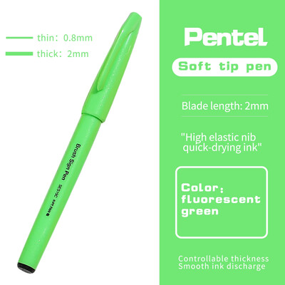 JIANWU värviline pehme otsaga käsitsi kirjutav pliiats, joonistusmarker Pliiats Kirjutage sujuvalt loominguline DIY Journal Student Pentel