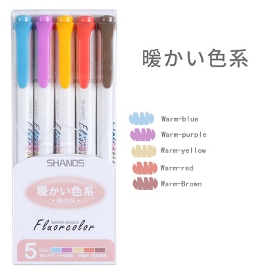 Fluorescentne olovke za označavanje u 5 boja za papir DIY markeri za crtanje za školske uredske potrepštine kawaii umjetnički pribor