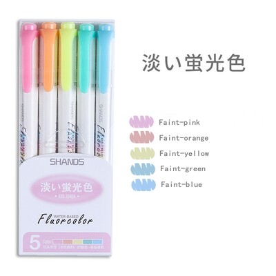 Fluorescentne olovke za označavanje u 5 boja za papir DIY markeri za crtanje za školske uredske potrepštine kawaii umjetnički pribor