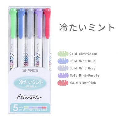 Fluorescentne olovke za označavanje u 5 boja za papir DIY markeri za crtanje za školske uredske potrepštine kawaii umjetnički pribor