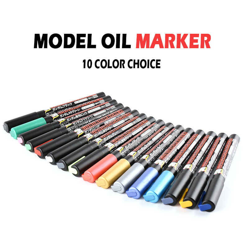 10 modele de culori Marker Pen Gundam Model Color Marker uleios GM Marker Creion Spray Paint Pen Set Model Spray Schimba alegerea culorii