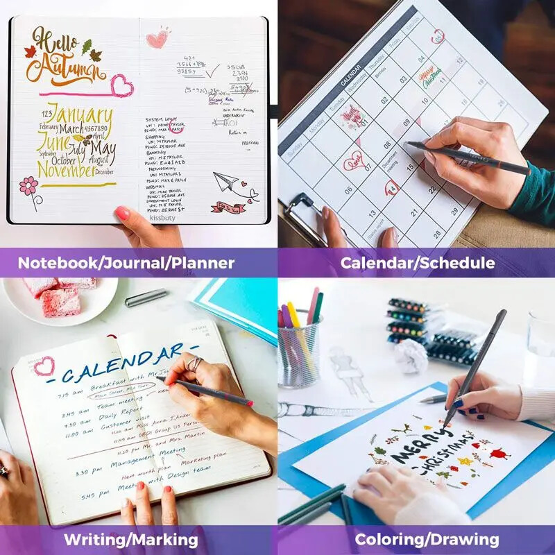 12 цвята Комплект арт маркери 0,38 mm микронни линии Fineliner химикалки за метални маркери Draw Pen Цветни скици Канцеларски материали