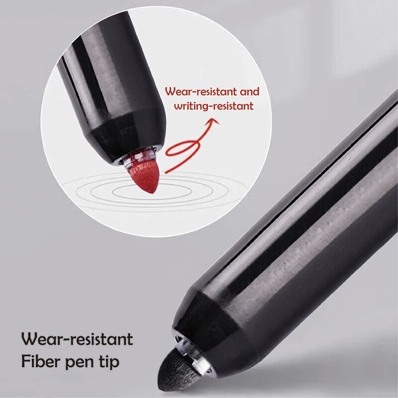 12 tk sissetõmmatavad markerid, püsivad peeneteralised erinevate värvide markerid metallplastpaberi jaoks