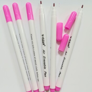 VCLEAR 6 τεμ. Fabric Marker Air Erasable Pen With Vanishing Ink Pen Fabric Marking Pen for Clothing DIY Εργαλεία ραπτικής κεντήματα