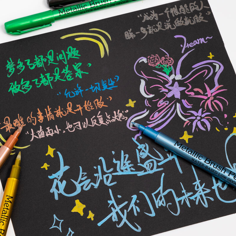 12 värvi metallist veekindlad püsivad markerpliiatsid isetegemise epoksüvaigust vormide joonistustarvikute jaoks käsitööna kasutatavate grafiti markerpliiatsite jaoks