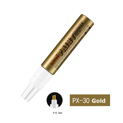 Uni Mitsubishi Oil Marker Pen White Αδιάβροχο μόνιμο μαρκαδόρο POP Poster στυλό γκράφιτι για ύφασμα ελαστικών Ξύλο Rock Leather