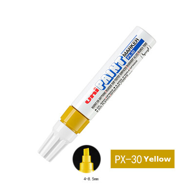 Uni Mitsubishi Oil Marker Pen White Αδιάβροχο μόνιμο μαρκαδόρο POP Poster στυλό γκράφιτι για ύφασμα ελαστικών Ξύλο Rock Leather