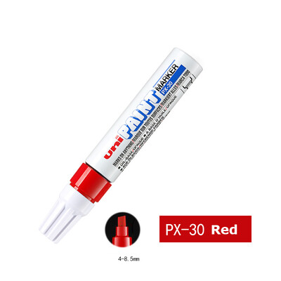 Uni Mitsubishi Oil Marker Pen White Αδιάβροχο μόνιμο μαρκαδόρο POP Poster στυλό γκράφιτι για ύφασμα ελαστικών Ξύλο Rock Leather