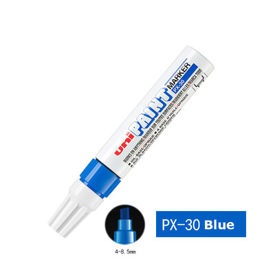 Uni Mitsubishi Oil Marker Pen White Αδιάβροχο μόνιμο μαρκαδόρο POP Poster στυλό γκράφιτι για ύφασμα ελαστικών Ξύλο Rock Leather