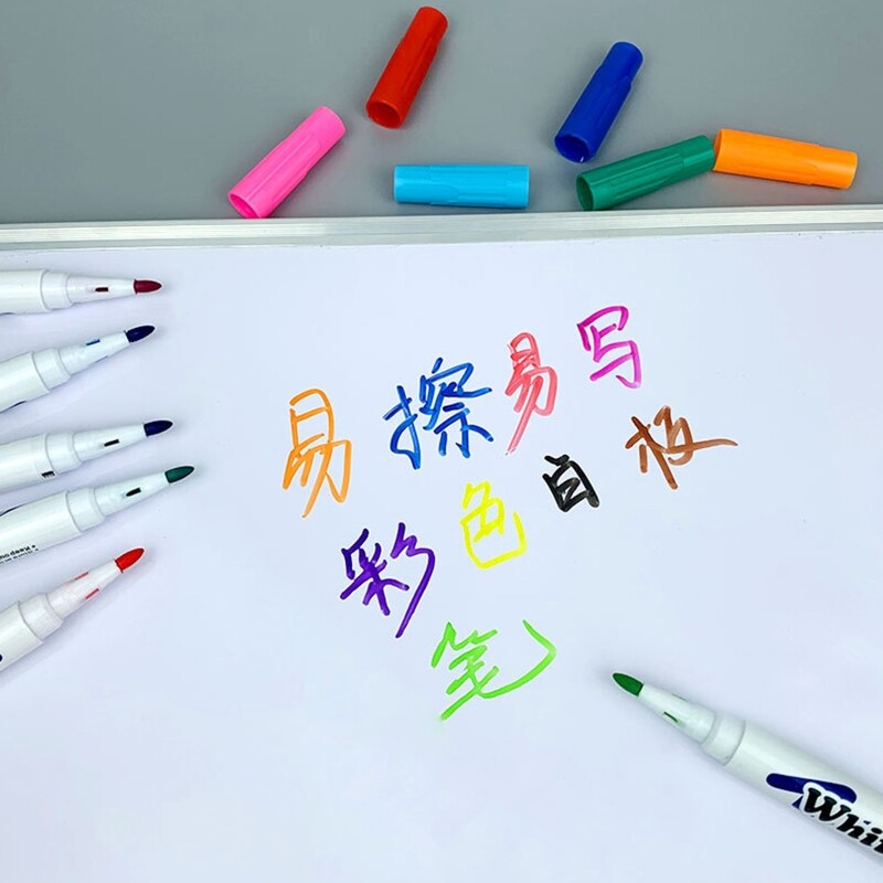 12 gab. Dzēšami tāfeles marķieri Krāsaini marķieru pildspalva skolas skolotāju studentu birojam tāfeles tāfele