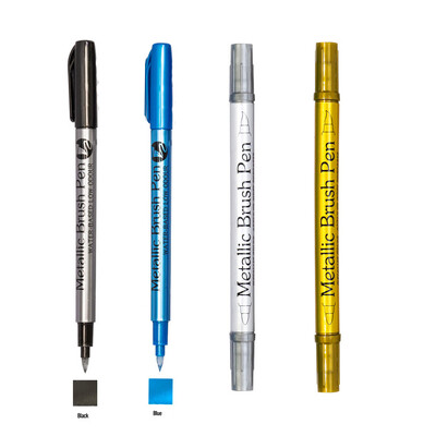 Metallist markerpliiatsid Värvilised hõbedased kullavärvi pliiatsid musta paberi, klaasi, kivimaalimise, isetegemise väljalõigete albumi jaoks