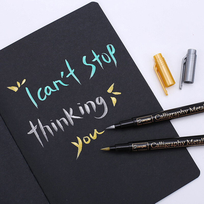 12 värvi metallik markerid värvid pliiatsid Kunst püsivad kirjutamismarkerid paberile kiviklaasist seinakunsti marker pliiats