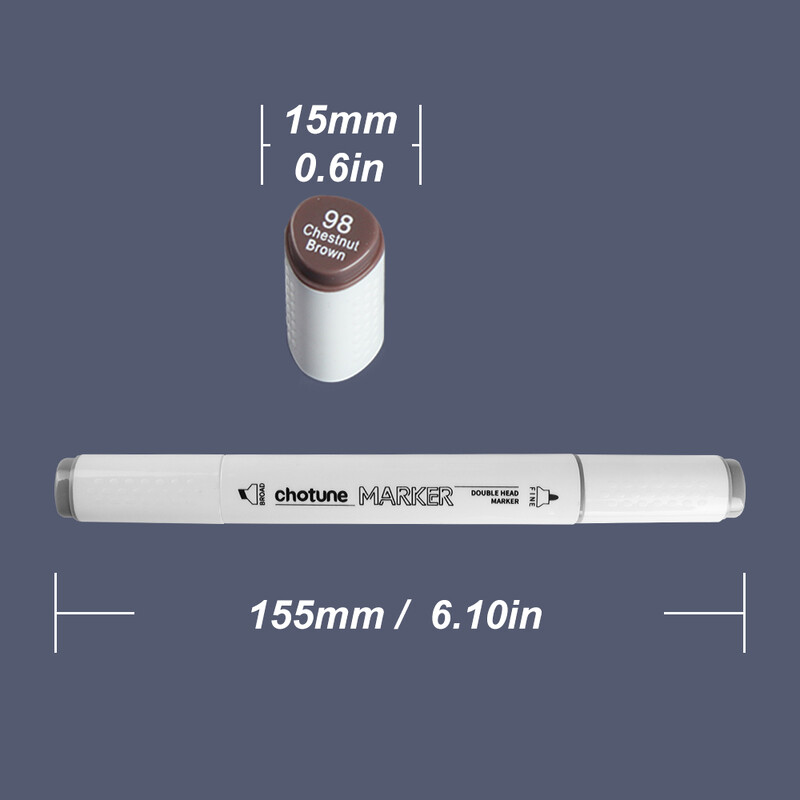 THOTUNE 12 värvi soe hall jahe hall värviline kahepealine marker pliiats alkoholi visandid markerid kooli kunsti disaini marker tarvikud
