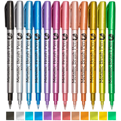 12 krāsu metāla marķieris, sveķu zīmēšanas pildspalva, akrila krāsa, DIY, izceļ pastāvīgā marķieris, DIY, karte Mākslas piederumi Kancelejas piederumi