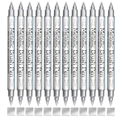 12 krāsu metāla marķieris, sveķu zīmēšanas pildspalva, akrila krāsa, DIY, izceļ pastāvīgā marķieris, DIY, karte Mākslas piederumi Kancelejas piederumi