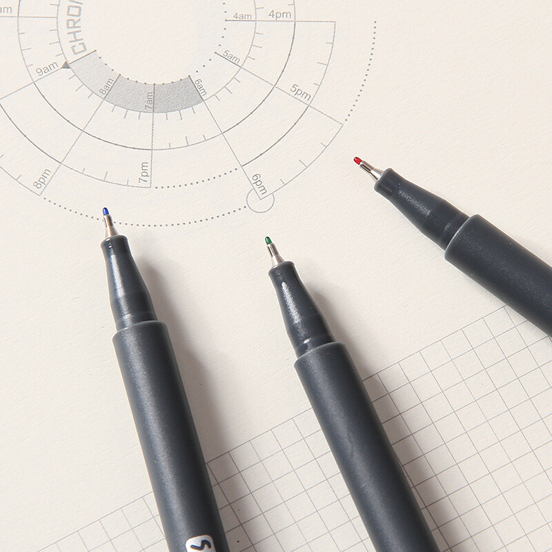 12 tk / komplekt 0,4 mm värvilised fiibrid, markerpliiats, maalimine, viltpliiatsite komplekt, grafiti visandid joonistuskunst