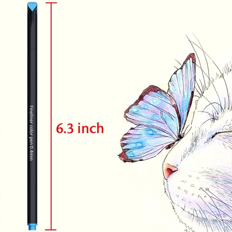 12 tk / komplekt 0,4 mm värvilised fiibrid, markerpliiats, maalimine, viltpliiatsite komplekt, grafiti visandid joonistuskunst