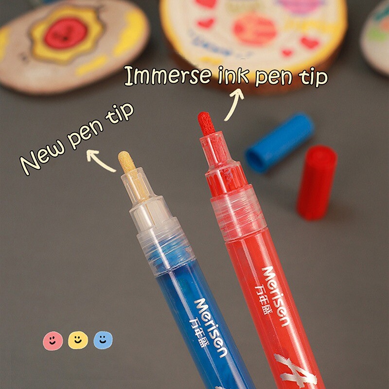 12/24 värvi markerid pliiatsikomplektid 1 mm veekindlad väljalõigete albumi värvimispliiatsid keraamiline klaas rehvijoonistuspliiats isetehtud kunst käsitöö tegemise tarvikud