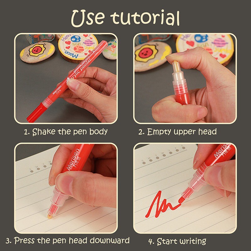 12/24 värvi markerid pliiatsikomplektid 1 mm veekindlad väljalõigete albumi värvimispliiatsid keraamiline klaas rehvijoonistuspliiats isetehtud kunst käsitöö tegemise tarvikud