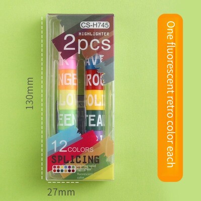 Haile 12/6 boja Rainbow Mini Markeri markeri za spajanje Olovka pastelni gel Uredski školski pribor Slikanje Označite umjetnički pribor