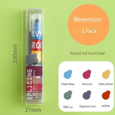 Haile 12/6 boja Rainbow Mini Markeri markeri za spajanje Olovka pastelni gel Uredski školski pribor Slikanje Označite umjetnički pribor