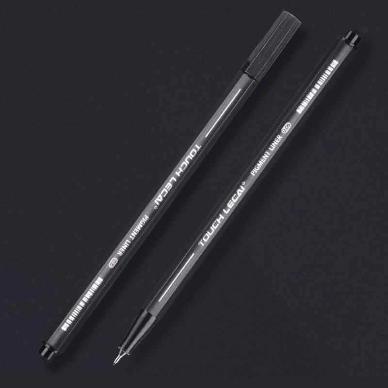 Cerneală rezistentă la apă Pix de desen negru Pigment Linie fină Markere pentru schiță Pix pentru linie de cârlig Pixuri pentru schiță Fineliner pentru desen Articole de papetărie 10 buc