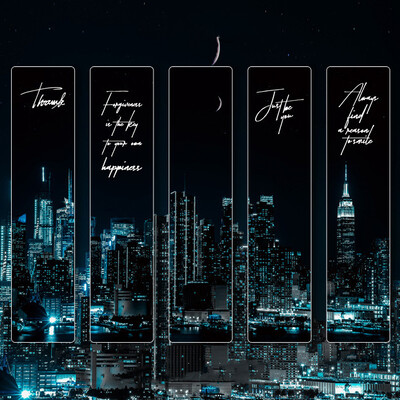 5 buc./pachet Semn de carte Roaming The Universe Semne de carte din PVC pentru citire Marcator pentru pagini de cărți creativ Materiale de papetărie