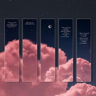 5 buc./pachet Semn de carte Roaming The Universe Semne de carte din PVC pentru citire Marcator pentru pagini de cărți creativ Materiale de papetărie