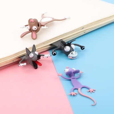 1 τεμ 3D Stereo PVC Cartoon Ζώοι σελιδοδείκτες Ocean Series Seal Octopus Stationery Student Προσωποποιημένοι δημιουργικοί δείκτες βιβλίων δώρου