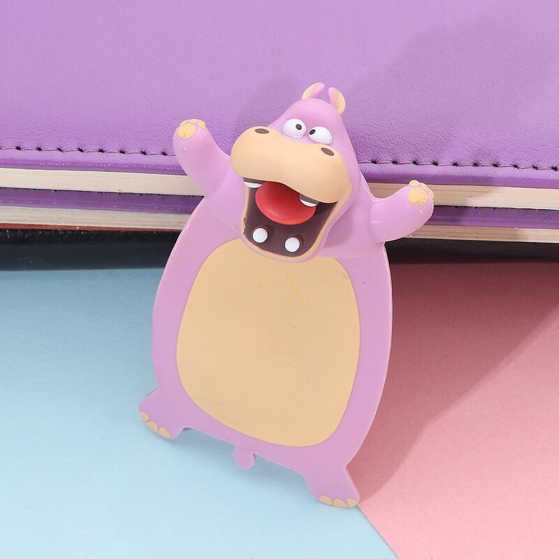 1 tk 3D stereo PVC multifilmi loomade järjehoidjad Ookeani seeria pitsat kaheksajala kirjatarbed õpilaste isikupärastatud loomingulised kingituste raamatumarkerid