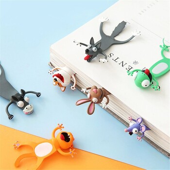 1PC 3D Cartoon Ζώοι σελιδοδείκτες Ocean Series PVC Funny Marker Octopus Stereo Seal Δημιουργικό χαρτικά για παιδιά Σελιδοδείκτης δώρου