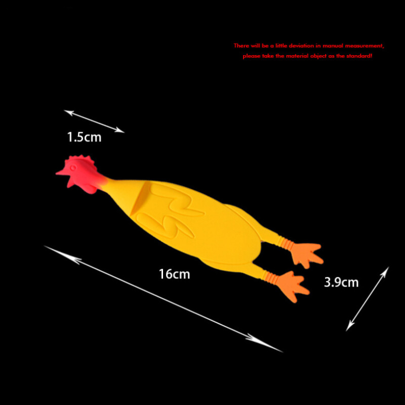 Semn de carte 3D din silicon creativ pentru cocoș zdrobit 1 buc. Cărți de lectură distractive pentru copii